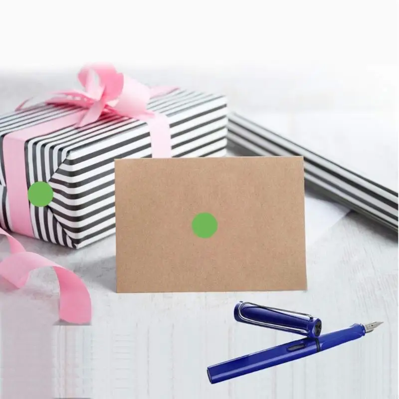 W8ed Colorful Dot Sticker Auto Adhesive Label Sticker pour l'école le bureau