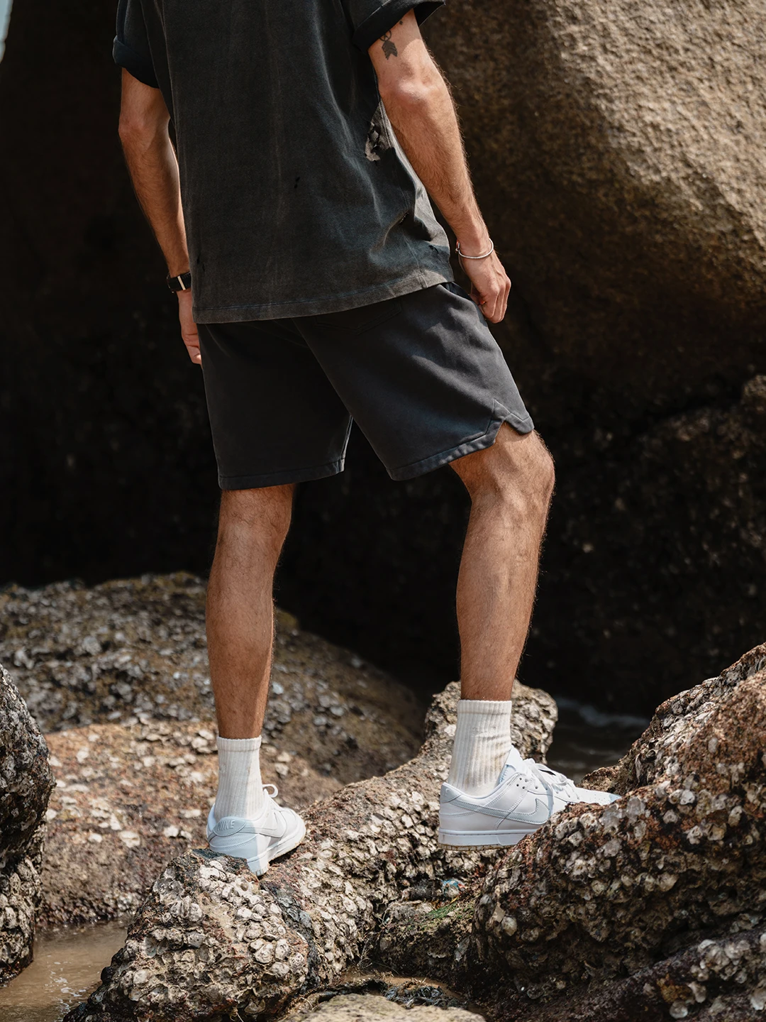 SIMWOOD 2024 Summer New Oversize Heavweight 520g Fabric Vintage Jogger Shorts Plus Size Workout Gym Running Short
