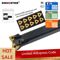 Double-head CNC lathe S25R/S32S-MW08R/S20R-SCLCR09-H cylindrical bore sharing a clamp boring tool bar for WNMG08/CCMT09 insert