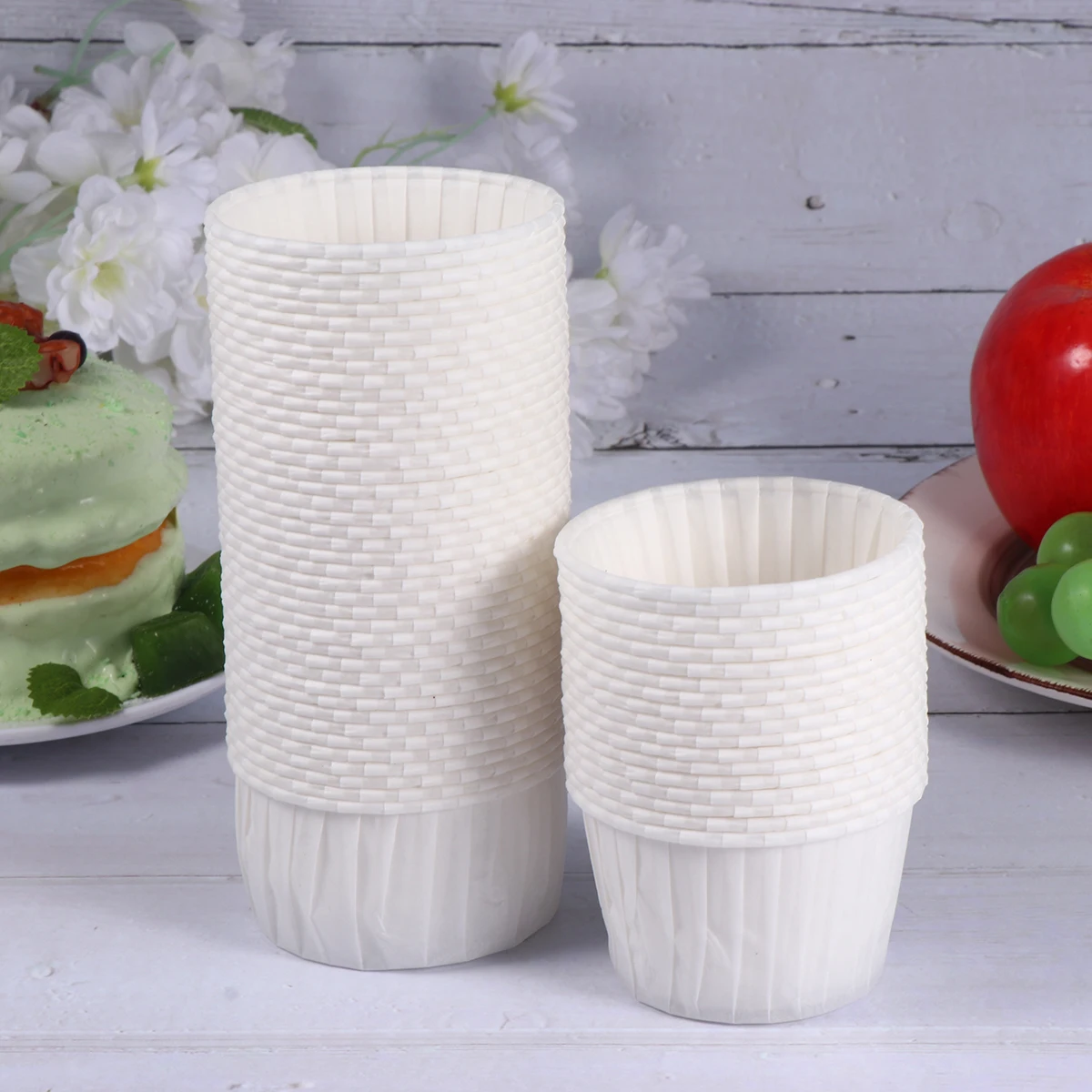 

60pcs Cake Wrapper Stick Cake Cup Cupcake Baking Supplies Wrappers Baking Supplies Elegant Decorations for Parties