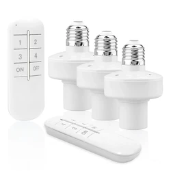 Telecomando senza fili Smart Timer Switch E27 portalampada 220V House Multi Light Switch Baby Room camera da letto 30/60min Timer Switch