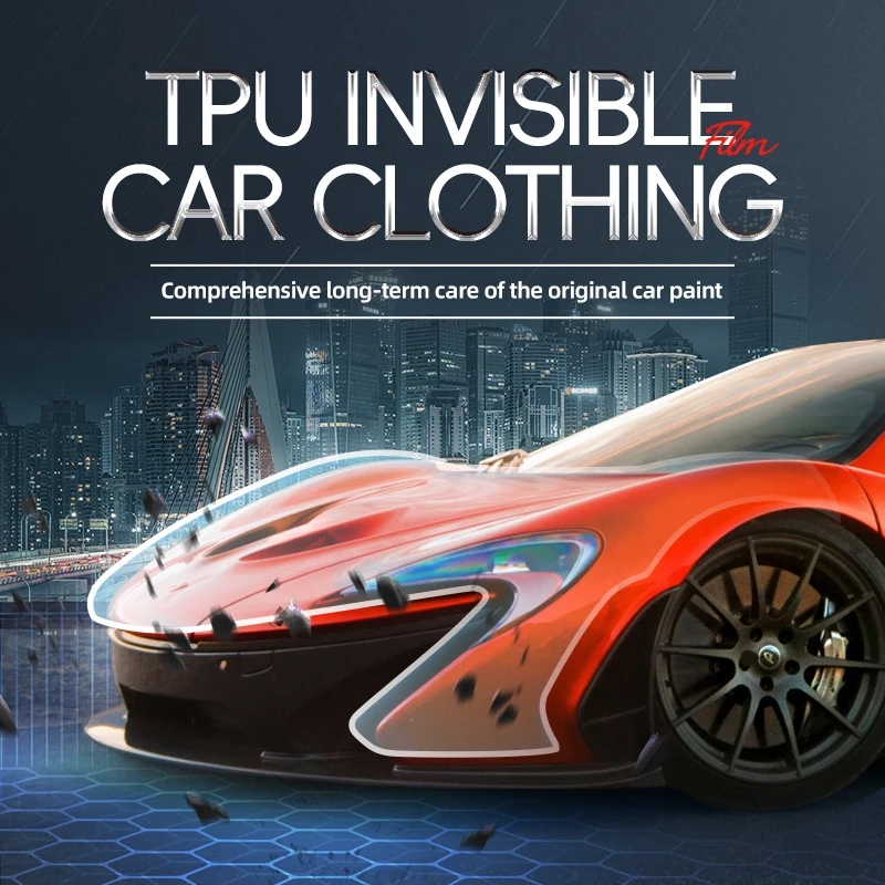 

Самовосстанавливающаяся УФ-защитная пленка из ТПУ против царапин, невидимое автомобильное пальто для обертывания кузова