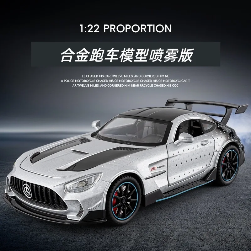 1:22 lifelike GT3 race replica classic track lines complete mist spray large rear purpose collection gift for model enthusiasts