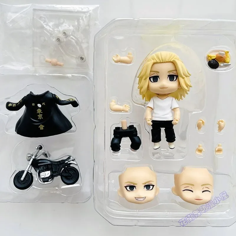 Tokyo Avengers anime figure mikey Sano Manjiro Hanagaki Budo Ryuguji Ken 1813 Nendoroid Toy Model Ornament Birthday Gift Bandai