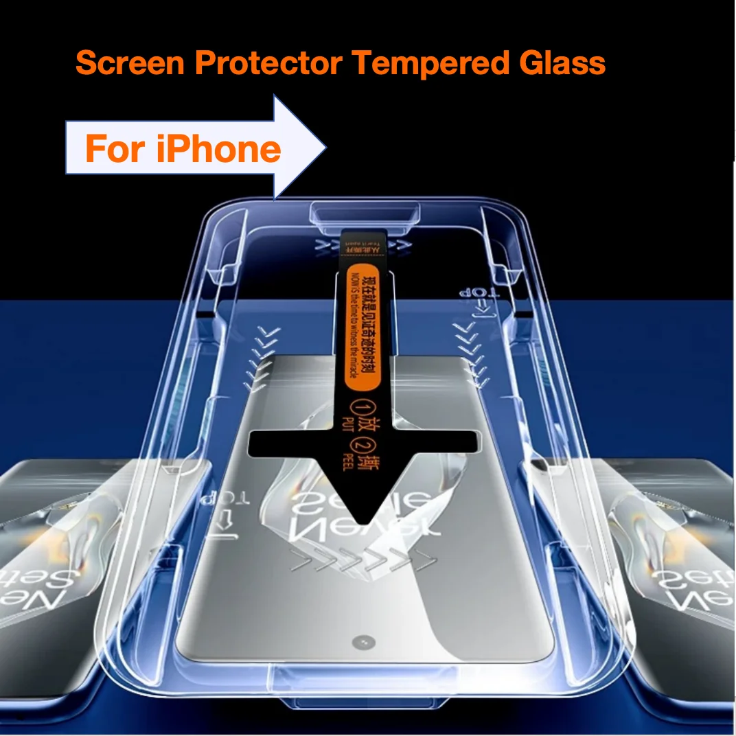 2 قطعة حامي الشاشة الزجاج المقسى آيفون 16 15 برو ماكس 14 13 12 11 زائد زجاج واقي آيفون X XR XS Max14 15 Plus #1