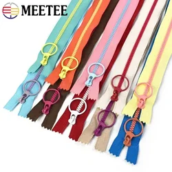 5/10Pcs 3# Meetee Sewing Resin Zippers Bag Pocket Close-End Closure Zipper Clothes Zips Replacement Repair Zip Tape Accessories