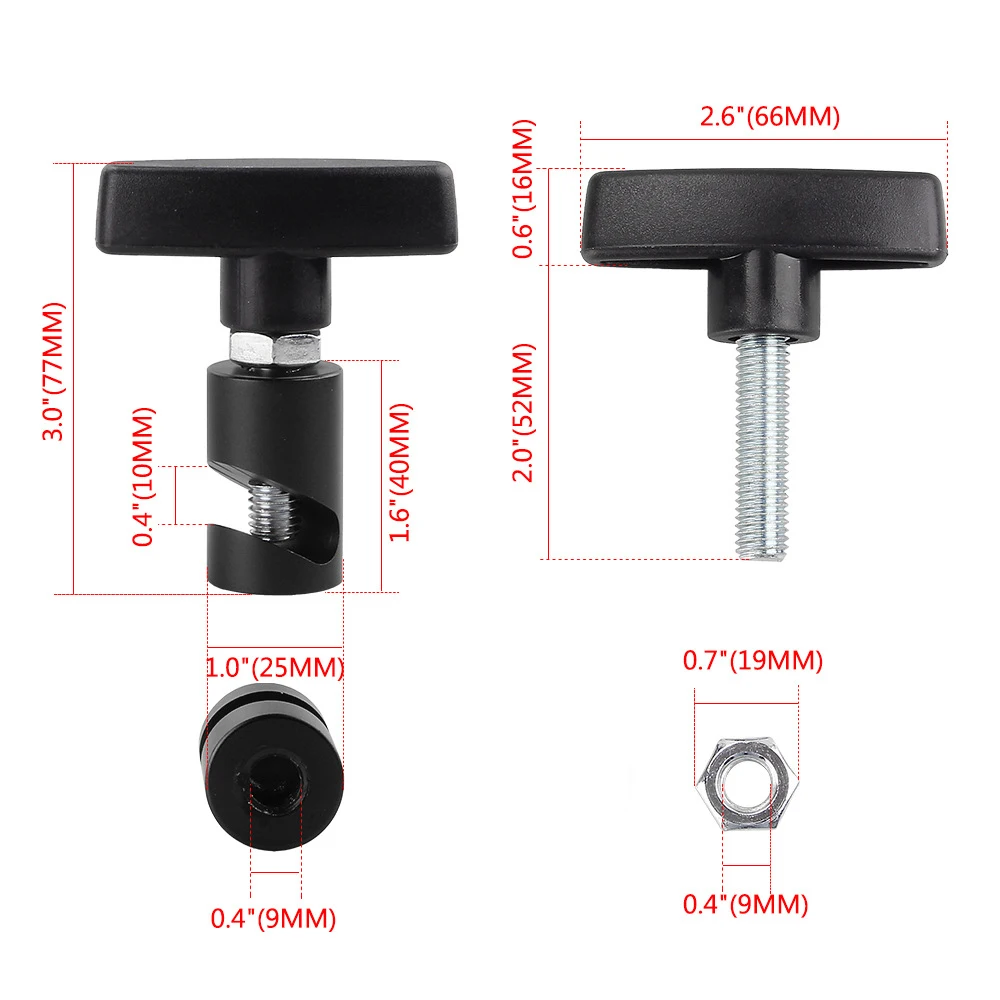 Aluminum Car Hood Holder Trunk Air Pressure Anti-Slip Engine Cover Lifting Support Rod Fixing Clamp Lift Support Clamp