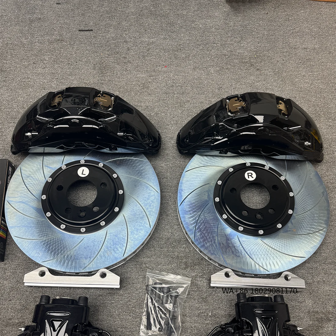 

Тюнинговые тормозные системы10, комплект большого тормозного суппорта с поршнем, индивидуальный роторный суппорт, цвет логотипа, ротор 380–420 мм для A6 RS4 A7