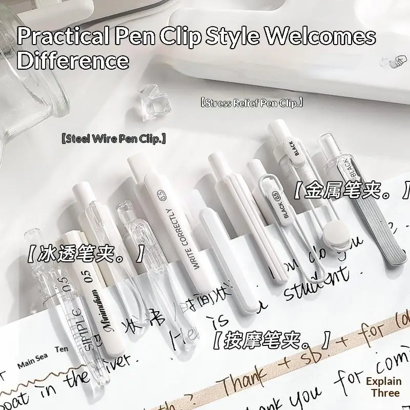 Gel Ink Pens Set 0.5Mm with Fast Dry Ink Smoothly Write Your Journals Notes and Business Papers view 4