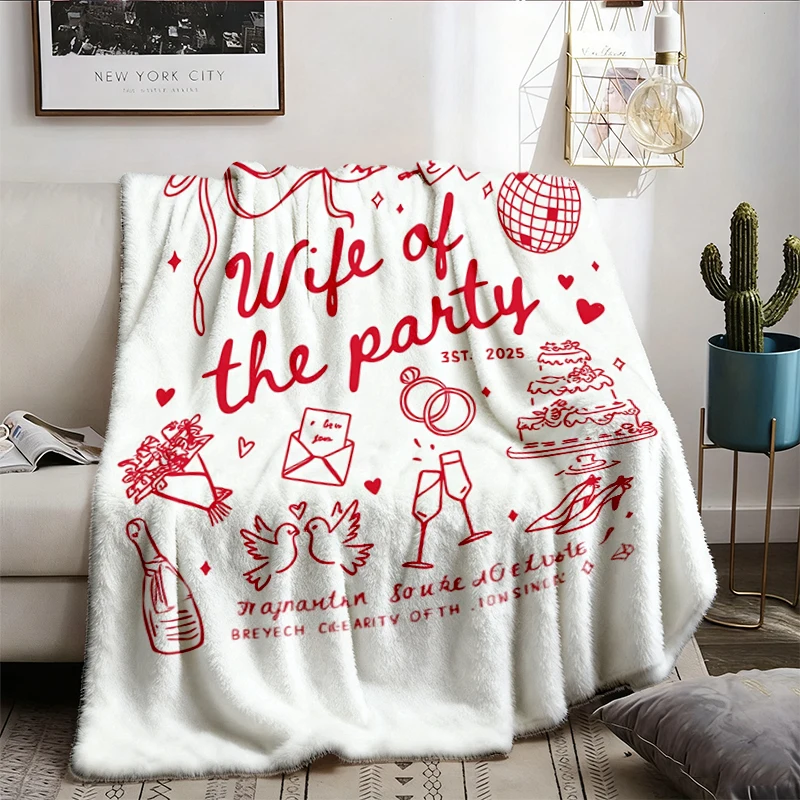 Future Mrs Flannel Blanket, Bride to Be Flannel Throw, Bachelorette Party Cozy Blanket