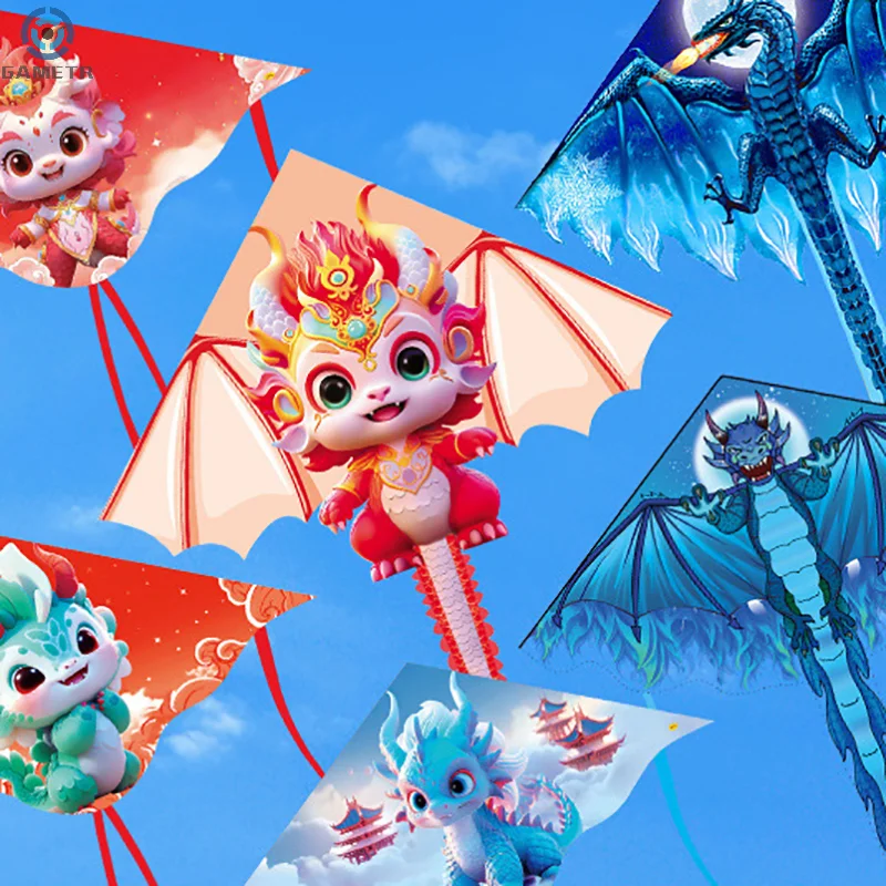 어린이 및 성인용 대형 드래곤 연, 날기 쉬운 대형 드래곤 연, 야외 장난감