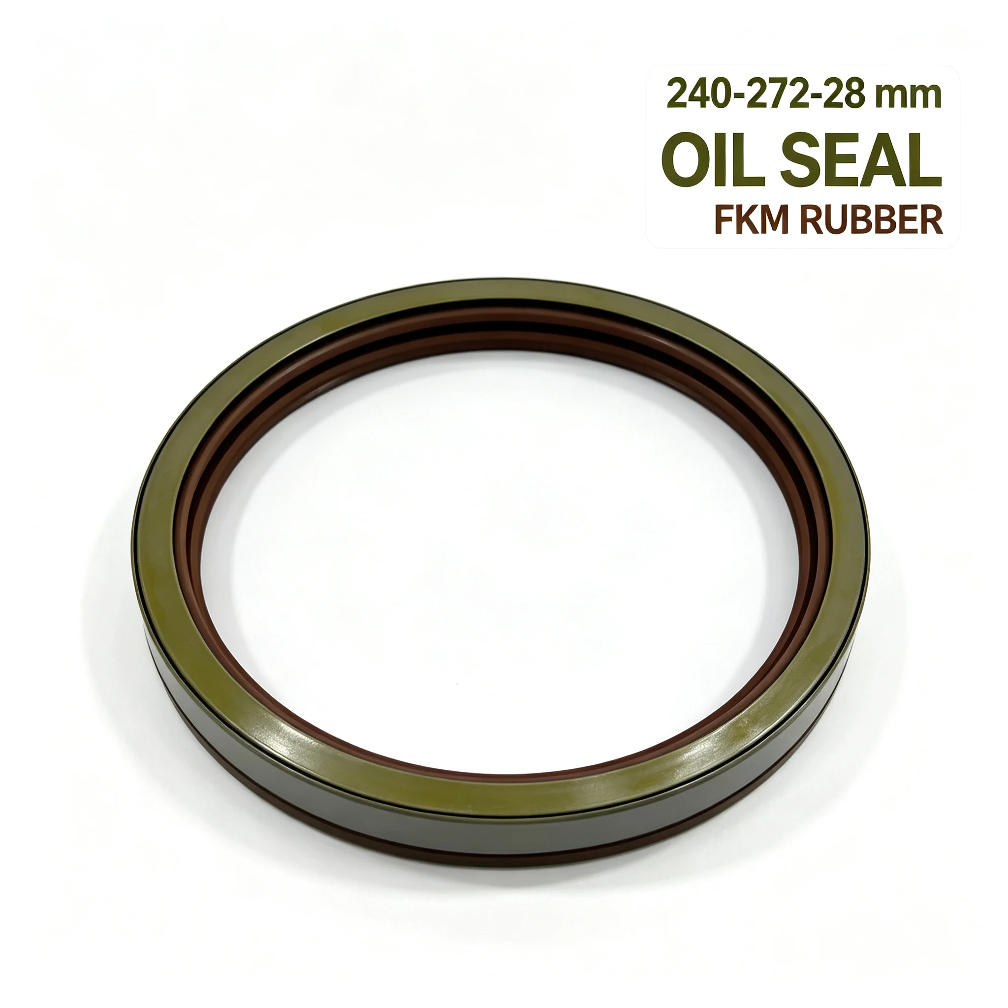 Heavy Duty Truck Wheel Hub Oil Seal 240-272-28mm NBR Rubber, Oil & Wear Resistant Seal Ring for Axle Repair Replacement