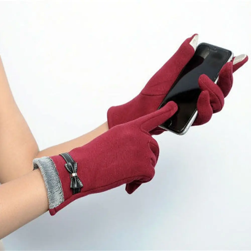 Fashion Winter Warm Gloves Thickened Coldproof Touch Screen Gloves Keep Warm Windproof Cycling Mittens Outdoor Cycling