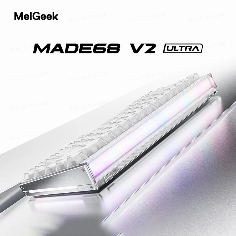 MelGeek Made68 V2 Ultra Ttc Magnet King Magnetic Switch Gaming Mechanical Keyboard Transparent Rgb Backlit Wired For E Sports