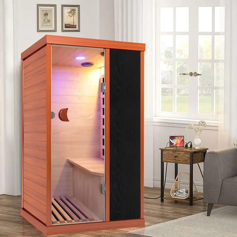 

Single Infrared Sauna Room for Home Use - Compact Relaxation Space for Detox and Wellness