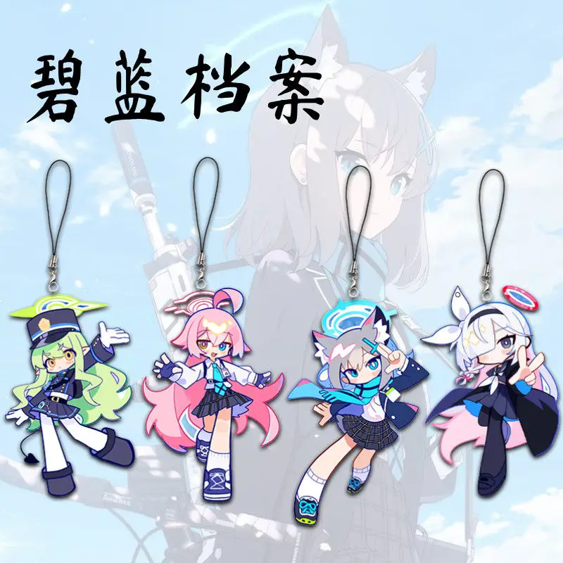 

Anime Blue Archive Takanashi Hoshino Cosplay Cartoon Fashion Mobile Phone Strap Acrylic Keyring Pendant Gifts