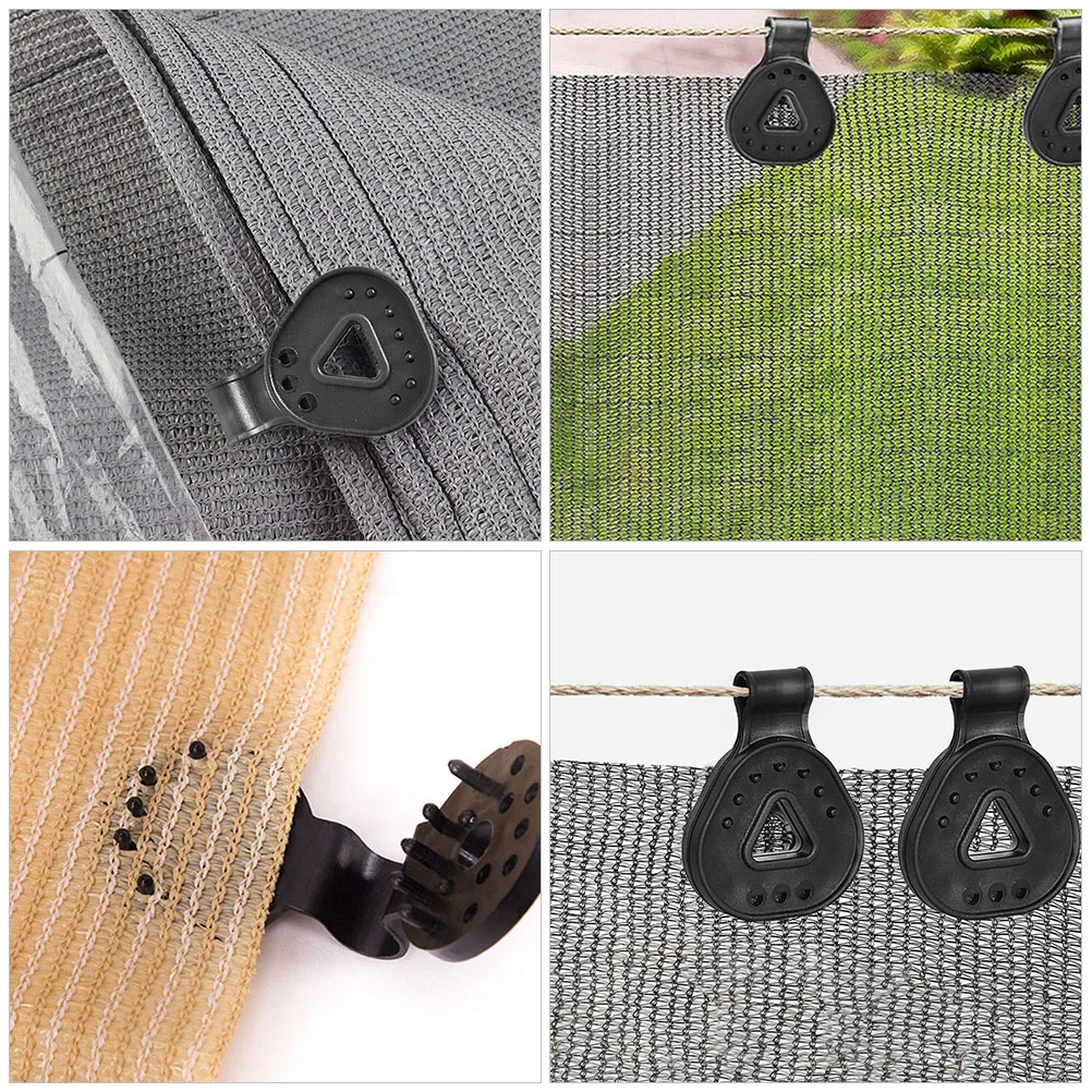 

12 Pcs Shade Net Clip Greenhouse Tent Cloth Clips Sunshade Clamps Plastic Garden for Netting Vegetable Light Weight