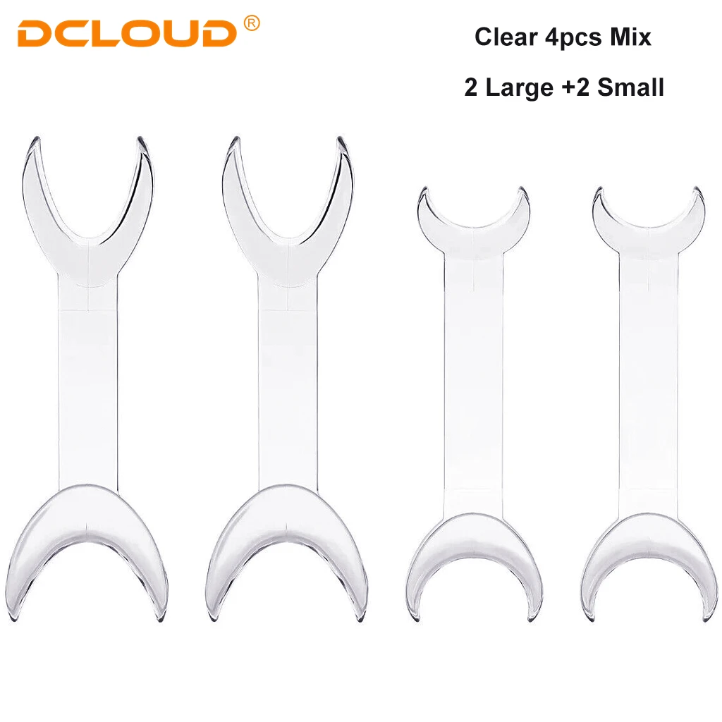 4Pcs Dental Double-headed Intraoral Cheek Lip Retractor T-Shape Retractor Mouth Opener Intraoral Mouth Expanders Dentistry Tools