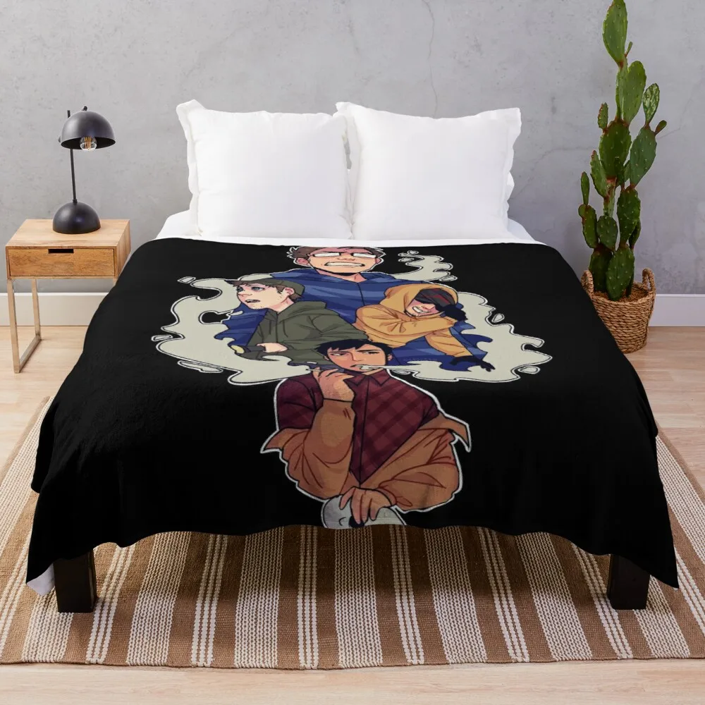 

marble hornets Throw Blanket Summer Bedding Blankets