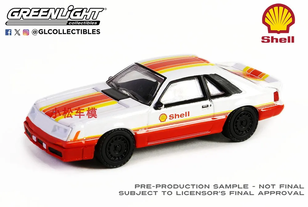 

GreenLight 1:64 1982 Ford Mustang GT Высокая имитация сплава, модель автомобиля, мини-игрушка, коллекция, подарок
