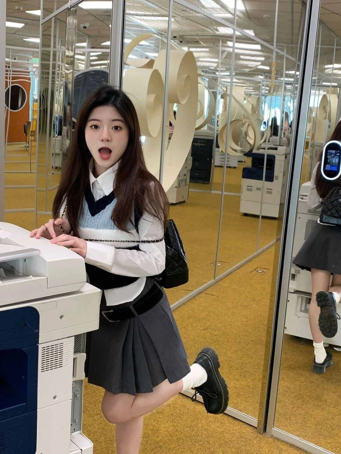 여성용 빈티지 크롭 니트 조끼, 브이넥, 슬림핏, 컬러 블로킹 스웨터, 프레피 다용도 레이어링 탑, 봄, 가을