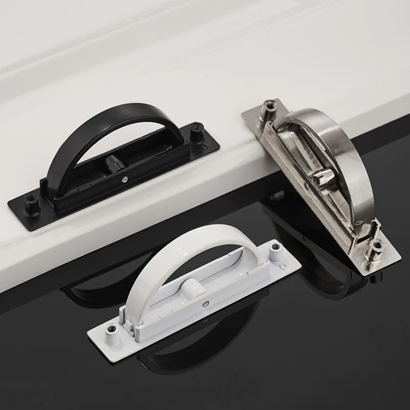 

Tatami Floor Drawer with Invisible Handle, Black Recessed Pull Modern Minimalist Storage Cabinet for Bedroom Living Room