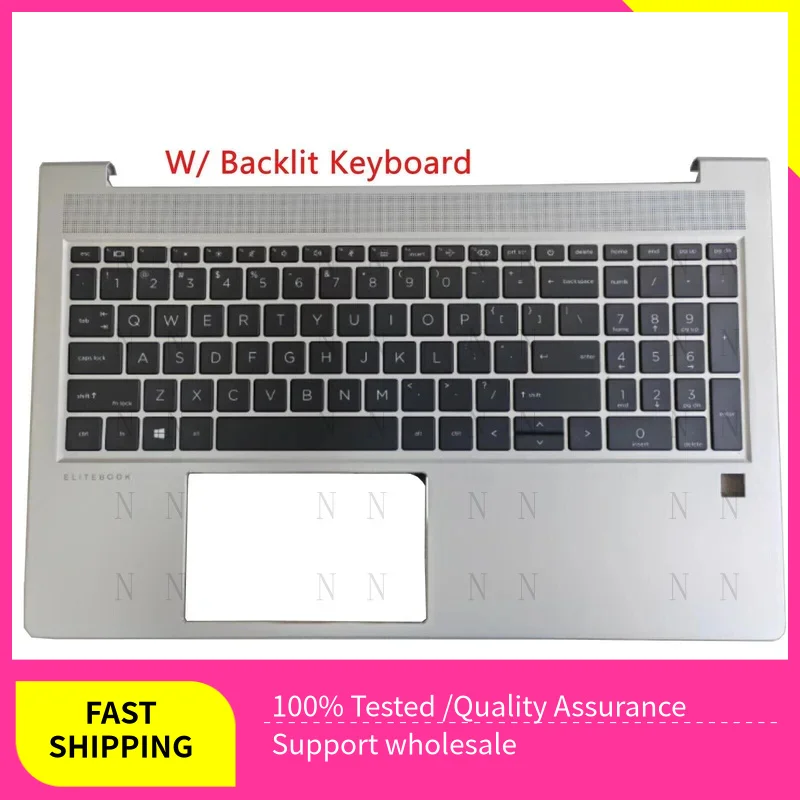 

Y New For HP Elitebook 650 G10 Palmrest Upper Case + Backlit Keyboard N45680-001
