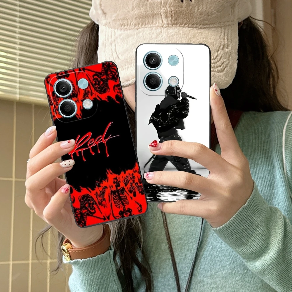 Malerei Playboi Carti Handy hülle für Xiaomi Redmi Note 13 12 11 10 9 8 7 6 s eine Pro Lite plus 5g schwarze Cover Shell