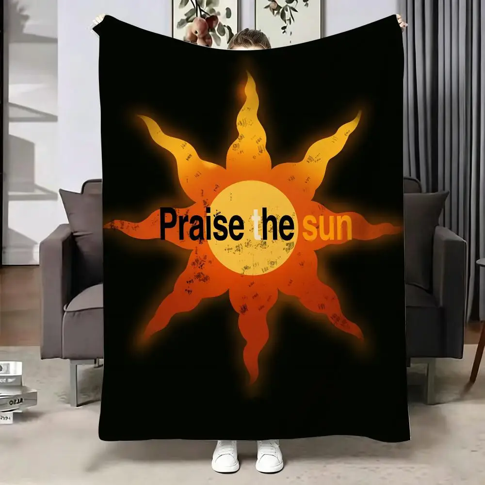 Game D-Dark S-Souls Throw Soft Warm Flannel Blanket, Multi-use Throw for Bed Sofa Office, Air Conditioning Nap Blanket