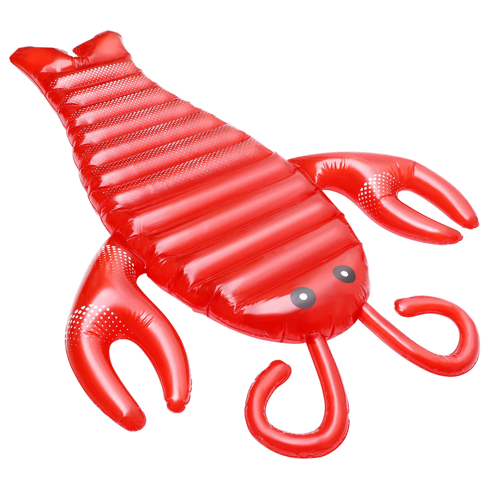 

1pc Animal Floating Bed Inflatable Swimming Pool Mat PVC Lobster Shape Float Lightweight Foldable Summer Party Storage Easy