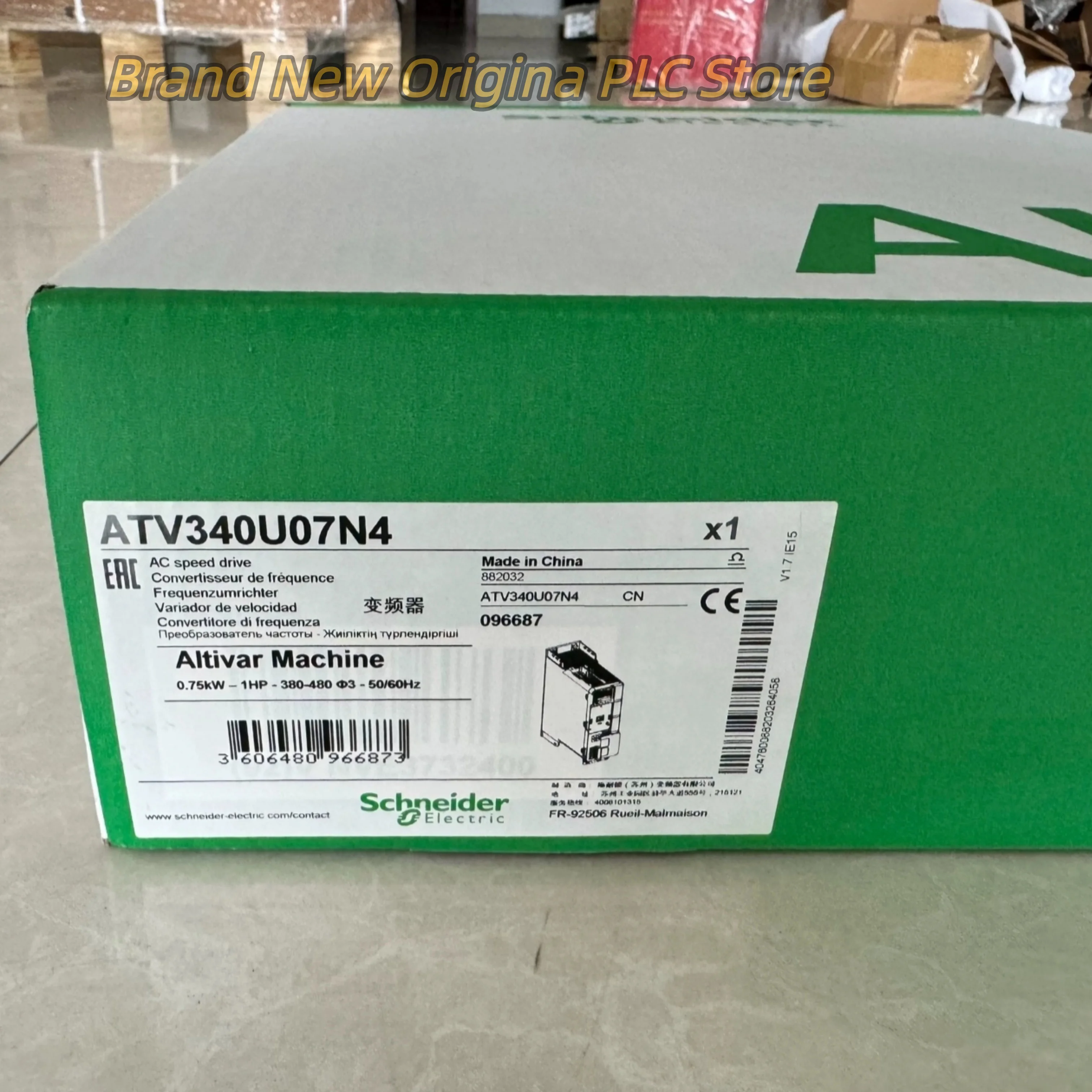 

ATV340U07N4 0.75kW 380-480V Frequency converter 100%NEW ATV340U07N4E 380-480V 0.75kW