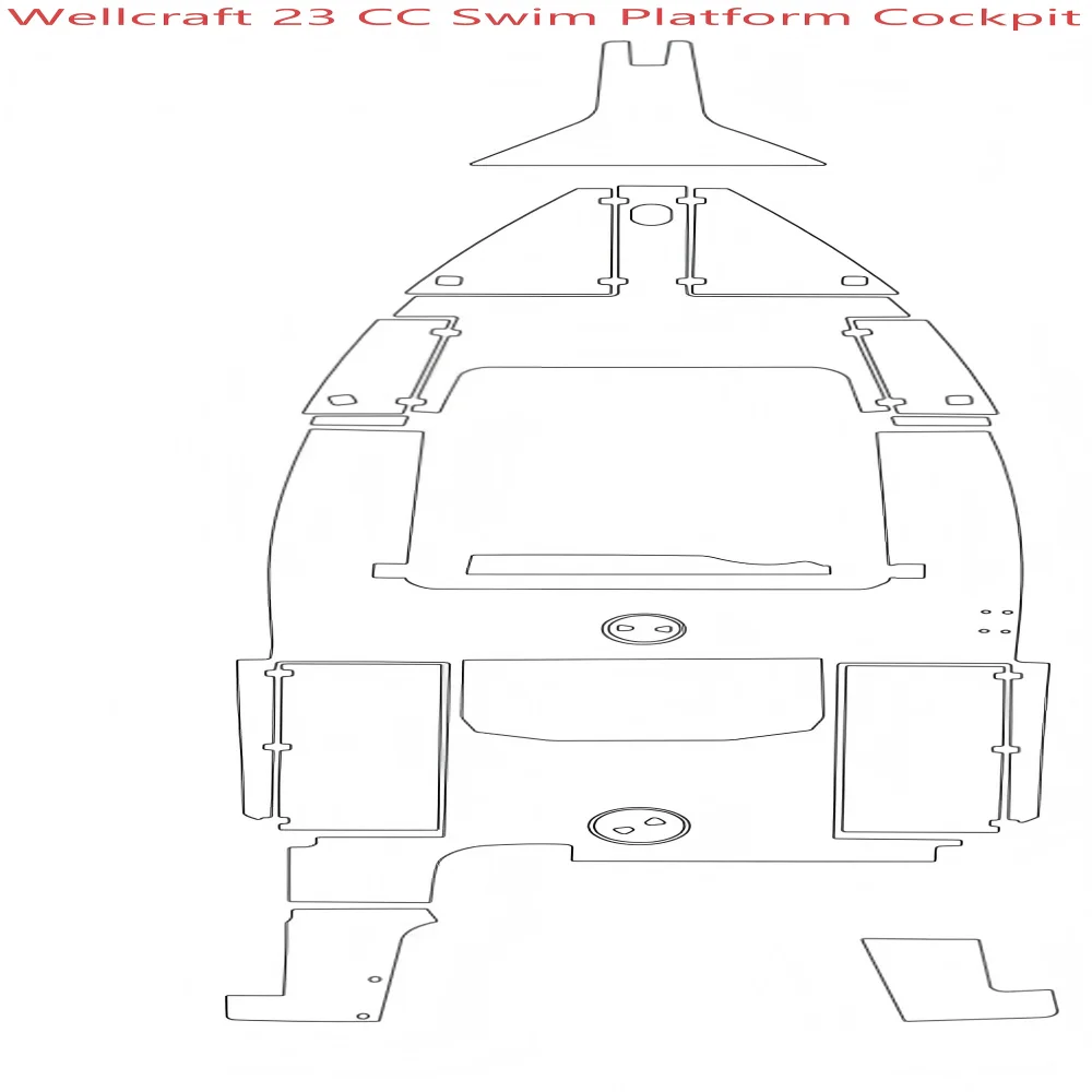 

Накладка на палубу Wellcraft 23 CC для плавательной платформы и кокпита, из ЭВА-пены, имитация тика, в стиле SeaDek Gatorstep, самоклеящаяся, cnm6f2kf