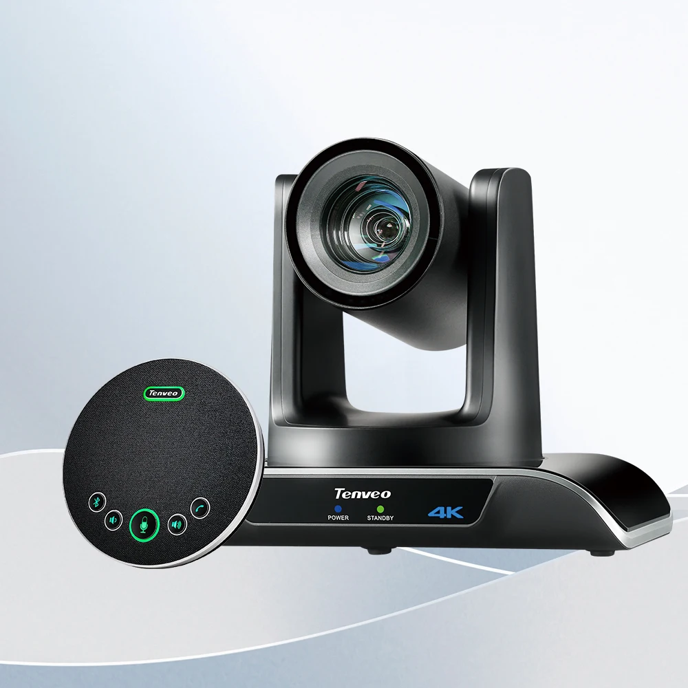 

2025 TENVEO Hot Sales Video Conference Group 4K 5x Zoom PTZ VHD4K Camera and USB/ M3B Speakerphone for Meeting