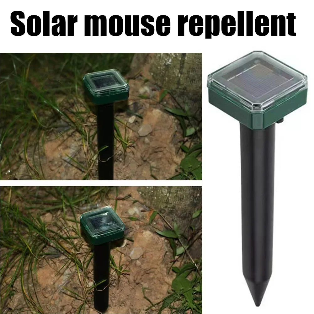 16/8/4PCS Solar Power Mouse Mole Repeller 400-1000Hz Solar Ultrasonic Animal Repellent Outdoor Pest Control Tool For Yards Farms