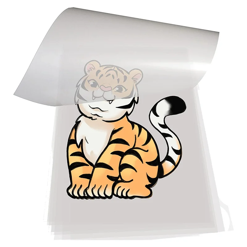 

DTF Transfer Film 100 Sheets-A4 PET Heat Transfer Paper for DIY Direct on T-Shirts.Socks,Bags, 8.3 inch x 11.7 inch