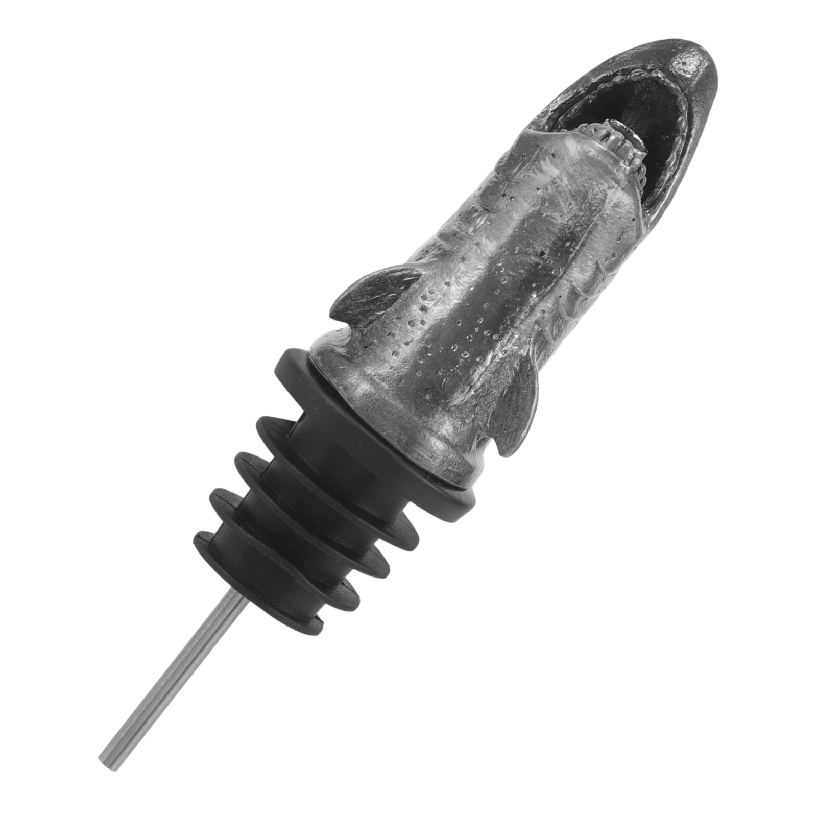 

Shark Mouth Pour Spouts Zinc Alloy Shark Stopper Oil Bottle Stainless Steel Pourer Vinegar Dispenser Metal Pourer
