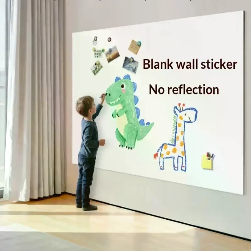 Electrostatic Whiteboard Sticker Erasable Reusable PP Material No Glue Wall Safe for Kids Drawing Homeschool Teaching