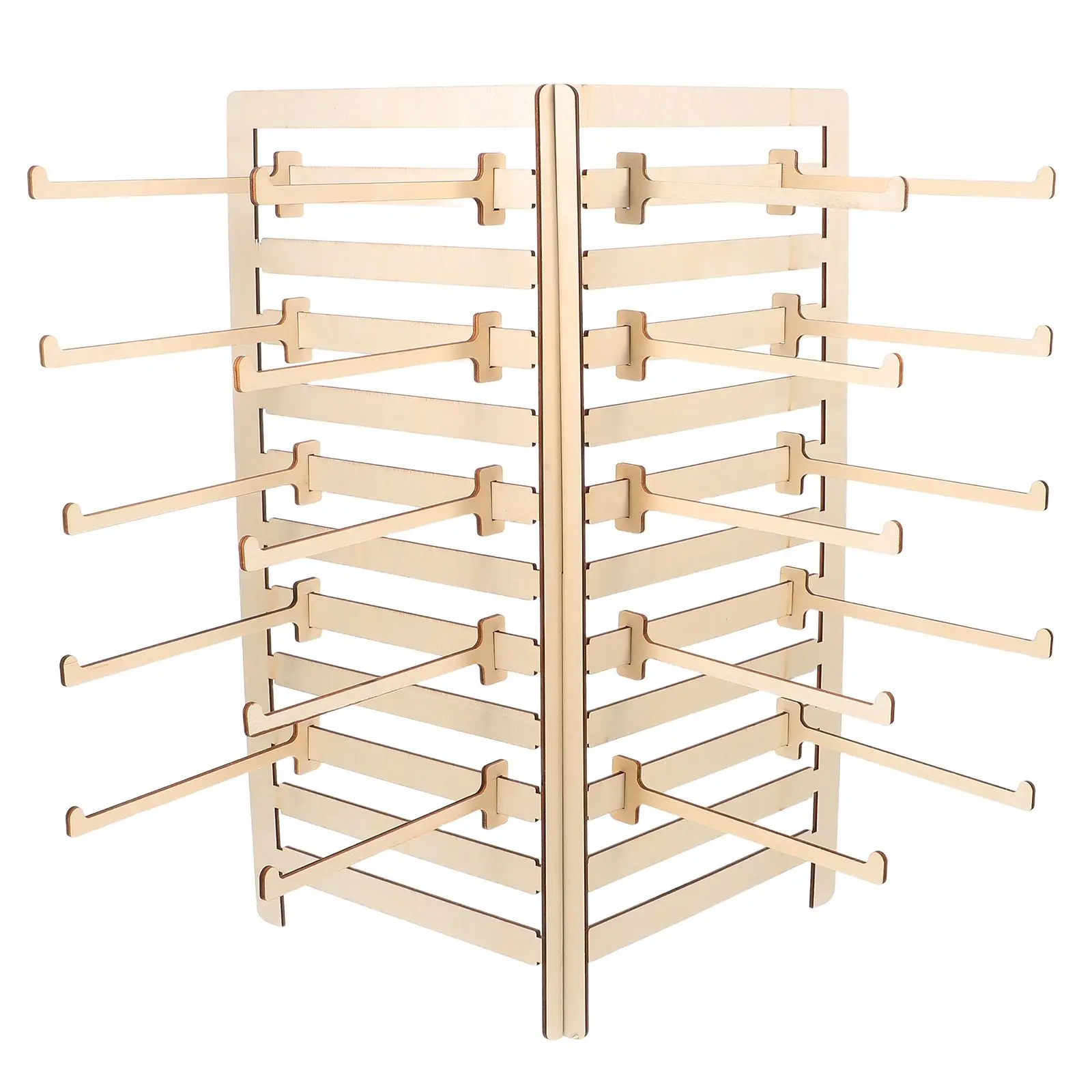 

Jewelry Storage Rack Wood Earring Display Stand Necklace Stands Jewerly Wooden Jewlery