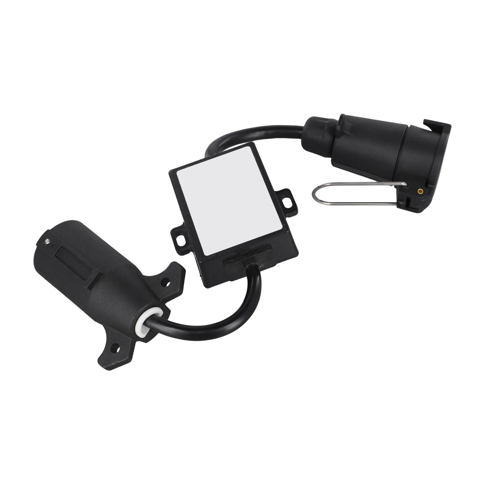 Adaptador de luz de reboque eua para ue conversor de reboque atividades ao ar livre conector de 7 pinos proteção contra poeira fácil instalação