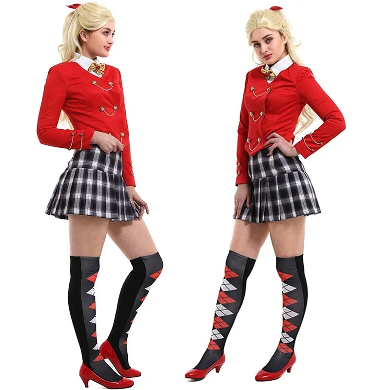 Damen Veronica Sawyer Cosplay Kostüm Outfits Halloween Heathers the Musical Kostüm Rock Anzug