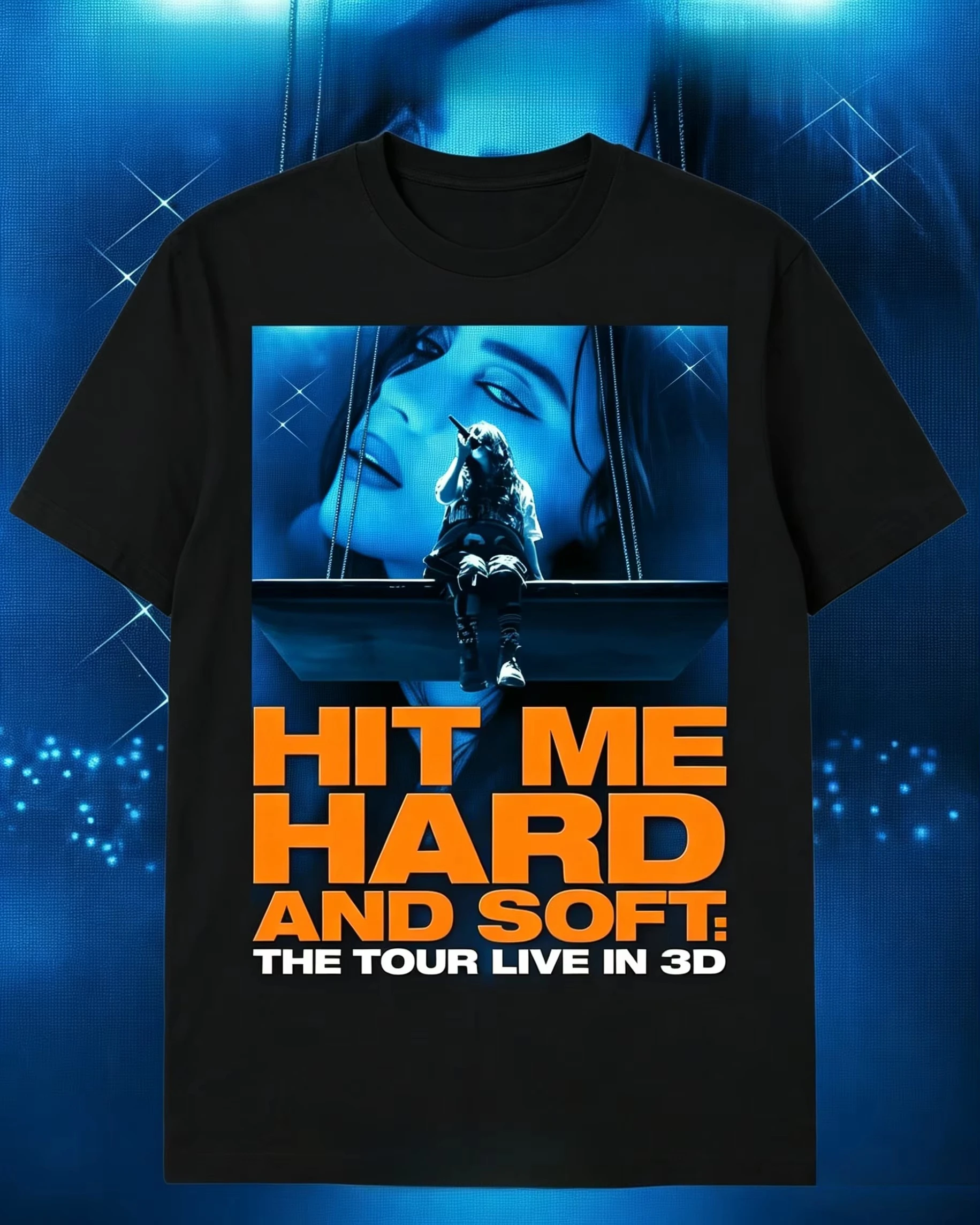 Billie Eilish Hit Me Hard and Soft:the Tour Live in 3d Movie T-shirt Men's and Women's 2026 Summer New Fashion T Shirt Fan Gifts