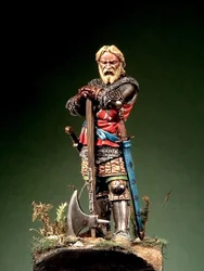 Scale Models 1/32 54mm Knight with War Axe, 1330-50 54mm figure Historical Resin Model