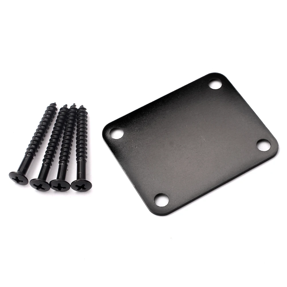 

Metal Guitar Neck Plate Reinforcement Board for Electric Bass Joint Connecting Black Durable Lightweight High Grade Material