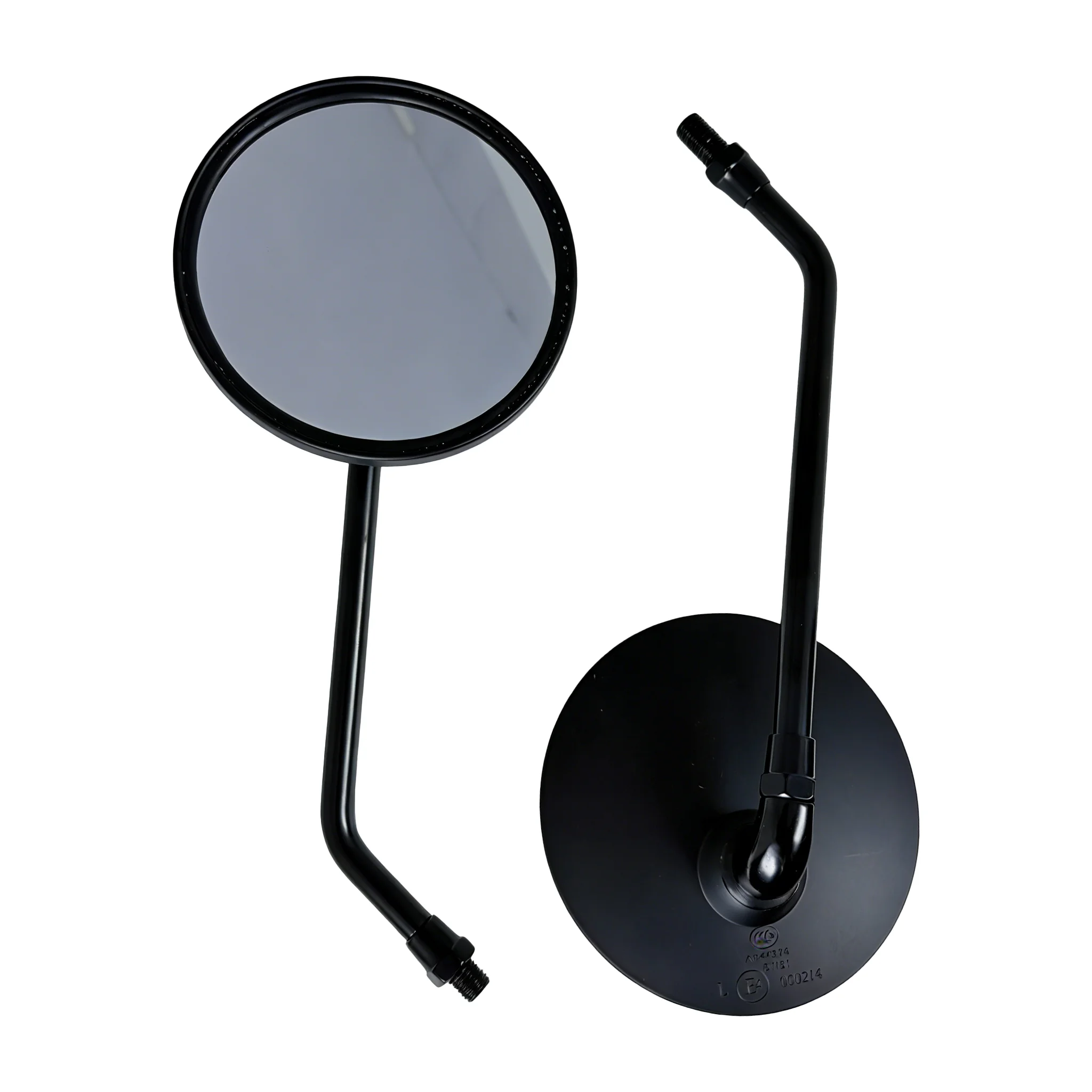 

Универсальные 10 мм матовые черные зеркала заднего вида для мотоцикла Honda Kawasaki Suzuki Yamaha, круглое зеркало для электронного велосипеда