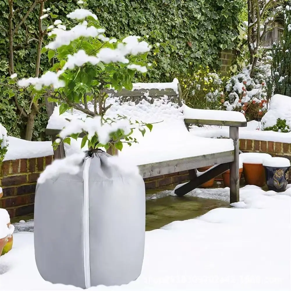 Reusable Plant Protection Cover Oxford Cloth Zipper Drawstring Plant Antifreeze Cover Coldproof Windproof Plant Insulation Cover