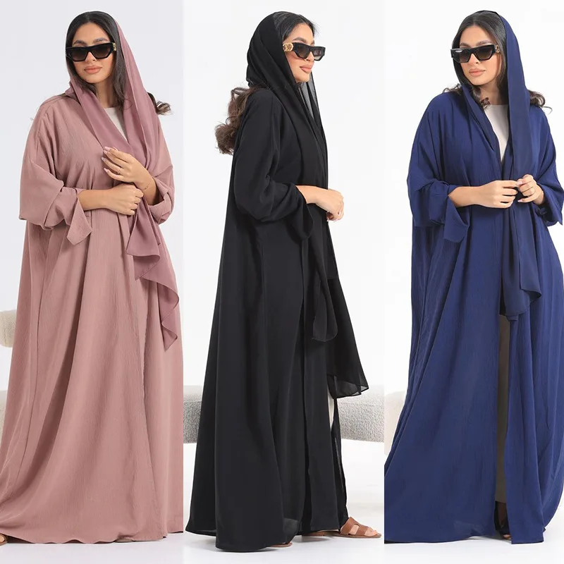 

Middle Eastern Abaya Muslim Women's Fashion Dubai CardiganAbayaOuter Wear
