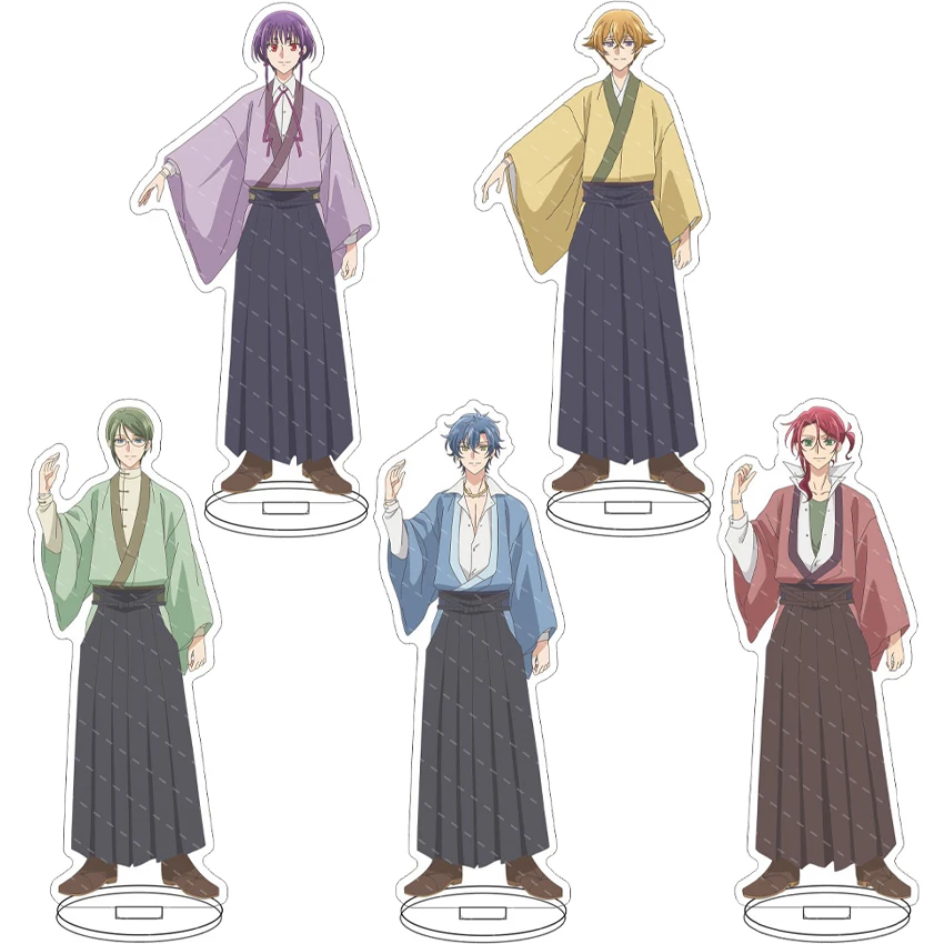 16CM Anime Figure Binan Boys Koukou Chieibu HIGH COLLAR! Kinugawa Atsushi Yufuin En Zao Tatsu Cos Acrylic Stand Ornaments Gifts
