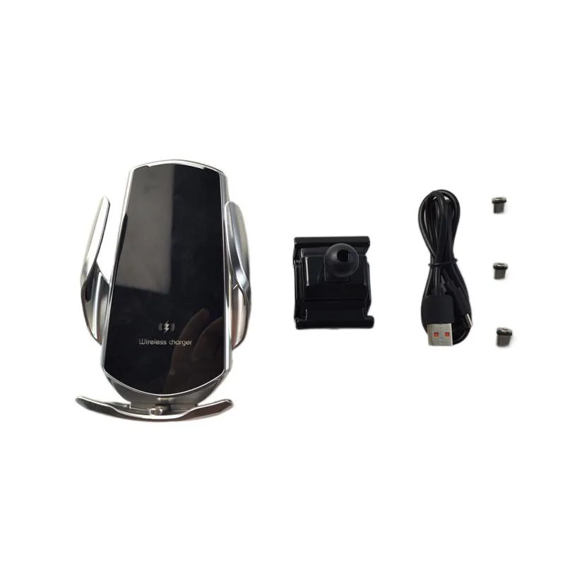 15W Fast Charging Wireless Charger Car Mount Phone Holder Automatic Clamping For 2016-2022 Peugeot 4008 5008