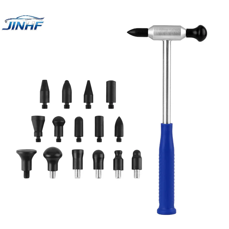 

16 шт., набор молотков для ремонта вмятин-алюминиевые инструменты для кузова для без покраски, удаление вмятин, комплект для ремонта кузова автомобиля «сделай сам»