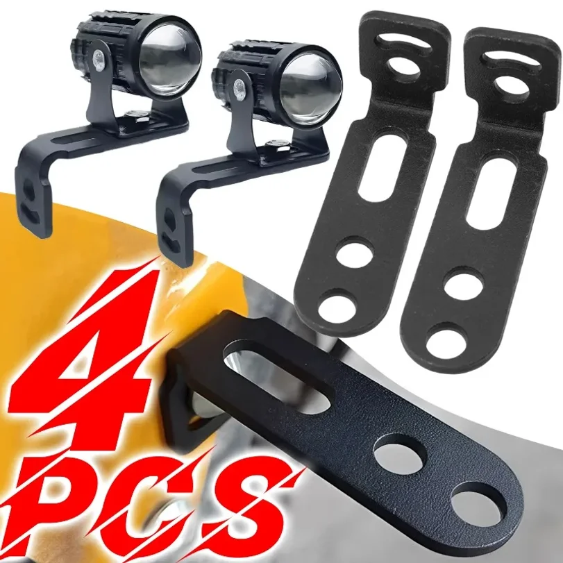 Soporte Universal para Faros Delanteros de Motocicleta, Soporte para Luces Antiniebla, Soporte para Lámparas de Trabajo LED para Bicicletas Eléctricas, Abrazadera de Soporte, Accesorios para Moto